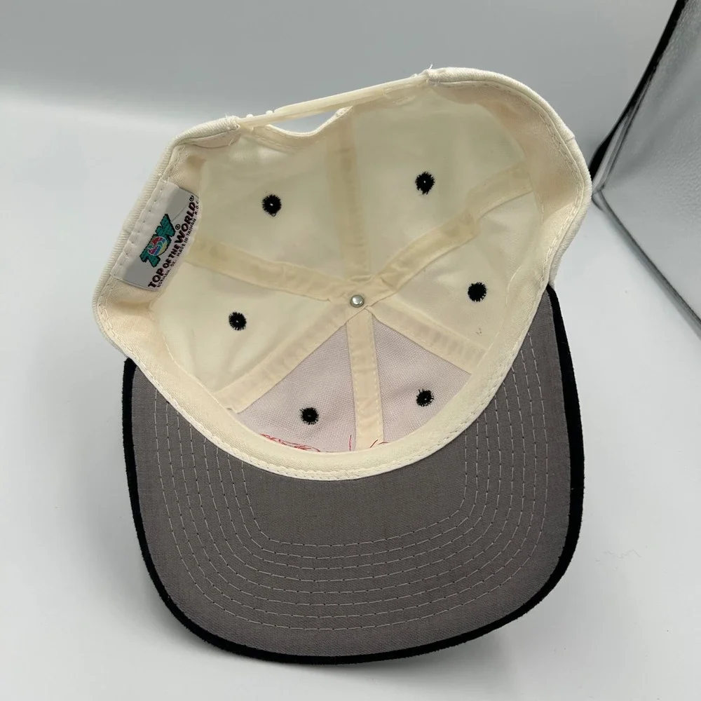 Top of the World Snapback Hat Mens OSFM White Mug Root Beer Embroidered Cap